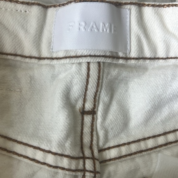 FRAME Le Italiene wide cropped jeans cotton size 25 - Picture 8 of 11